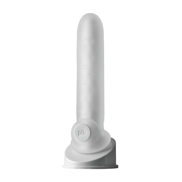Fat Boy Micro Ribbed - Penis Sleeve (19cm) - Hvit
