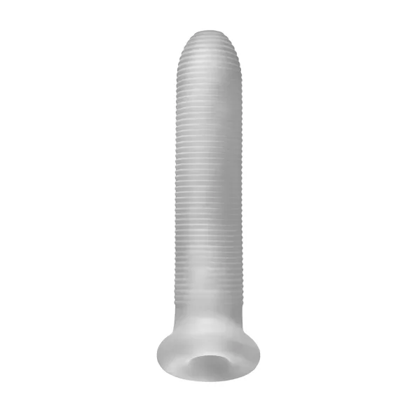 Perfect Fit - Fat Boy Micro Ribbed - penishylse (19 cm, hvit)