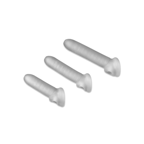 Fat Boy Micro Ribbed - Penis Sleeve (19cm) - Hvit