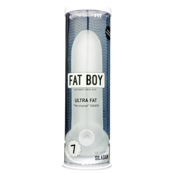 Fat Boy Original Ultra Fat - penisforlenger (19 cm) - hvit