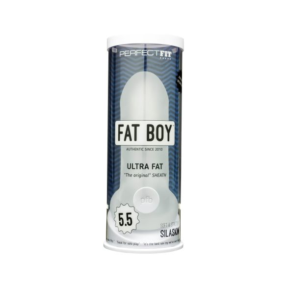 Fat Boy Original Ultra Fat - peniskappe (15cm) - hvit
