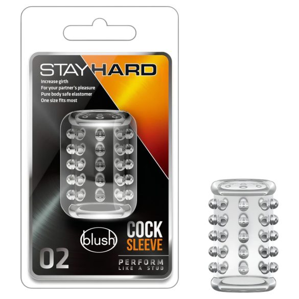 Stay Hard - prikkete penisring (gjennomsiktig)