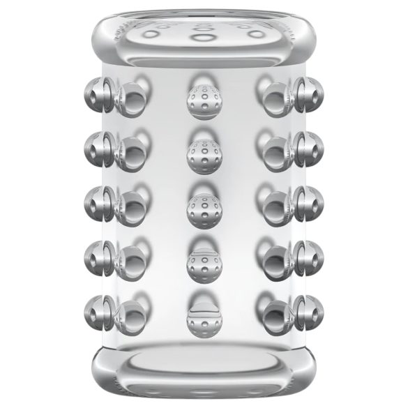 Stay Hard - prikkete penisring (gjennomsiktig)