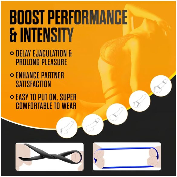 Stay Hard - penisring sett - 3 stk (farget)