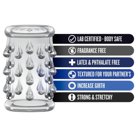 Stay Hard - kuleformet penismansjett (gjennomsiktig)
