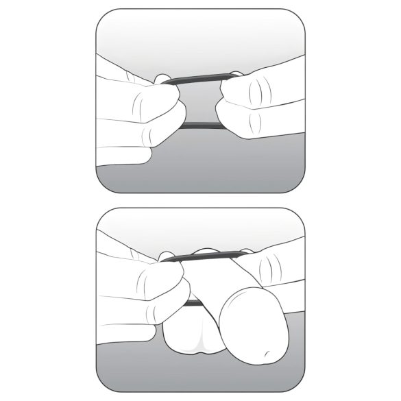 Stay Hard - penisring sett (svart)