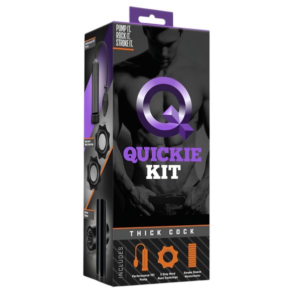 Quickie Kit - penispumpe sett - tykk (4 deler)