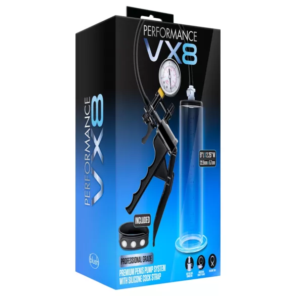 Blush Performance - premium vakuumpenis-pumpe (svart)