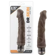 Dr. Skin Vibe No.6 - Realistisk vibrator (brun)