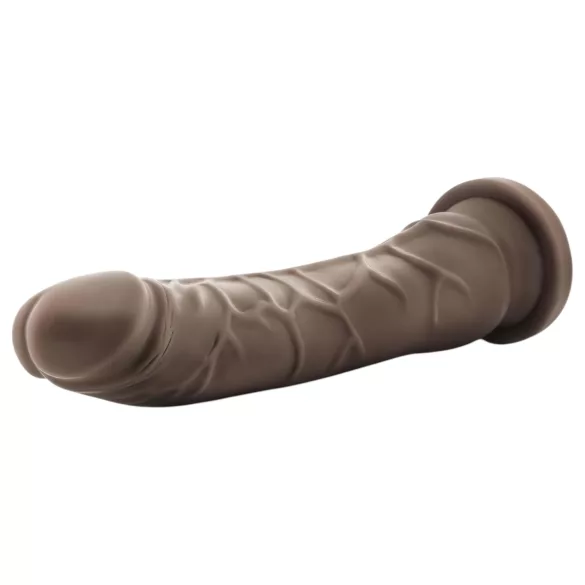 Dr. Skin 8,5 - realistisk dildo med sugekopp (brun, 20,5 cm)