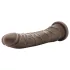 Dr. Skin 8,5 - realistisk dildo med sugekopp (brun, 20,5 cm)