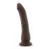 Dr. Skin 8,5 - naturtro dildo med sugekopp, brun (20,5 cm)