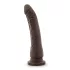 Dr. Skin 8,5 - realistisk dildo med sugekopp (brun, 20,5 cm)