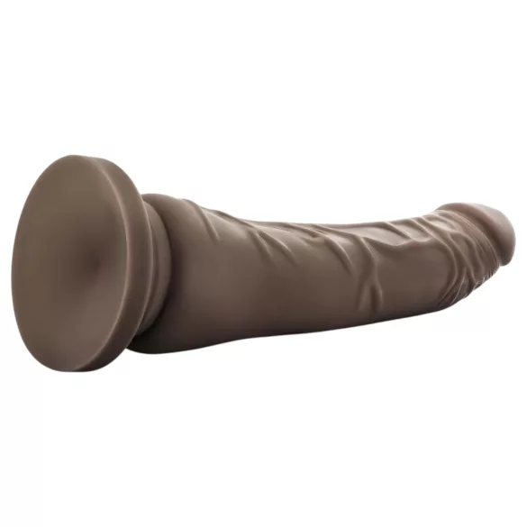 Dr. Skin 8,5 - realistisk dildo med sugekopp (brun, 20,5 cm)