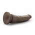 Dr. Skin 8,5 - naturtro dildo med sugekopp, brun (20,5 cm)