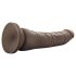 Dr. Skin 8,5 - naturtro dildo med sugekopp, brun (20,5 cm)