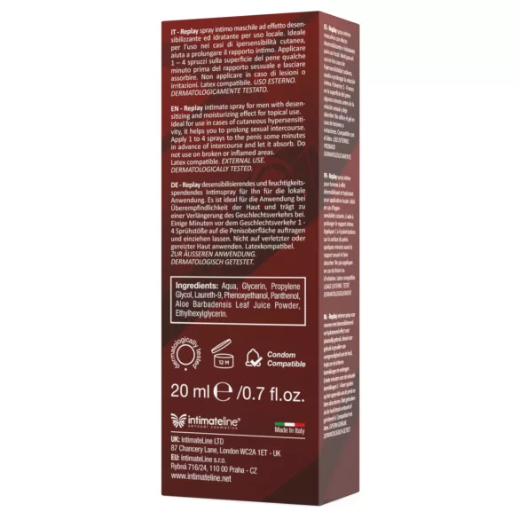 Intimateline Replay - forsinkelsesspray for menn (20 ml)