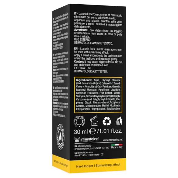 Intimateline Luxuria Erex Power - stimulerende intimkrem (30 ml)