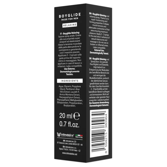 Intimateline Boyglide - analavslappende spray for menn (20 ml)
