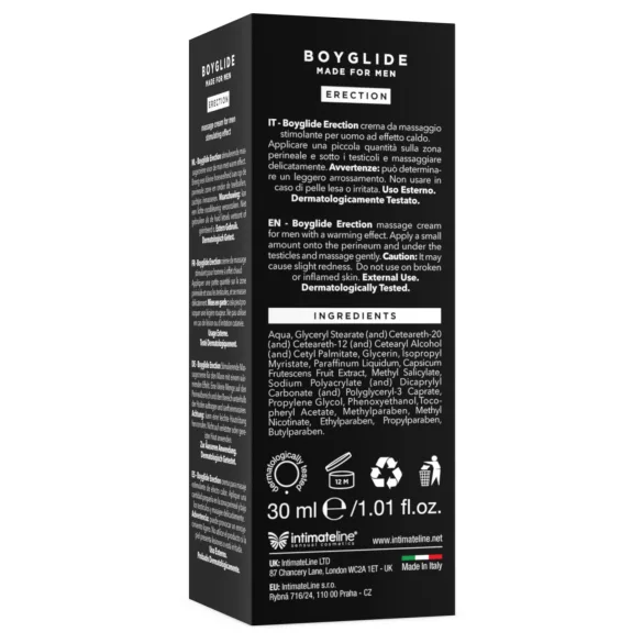 Intimateline Boyglide Erection - stimulerende intimkrem (30 ml)