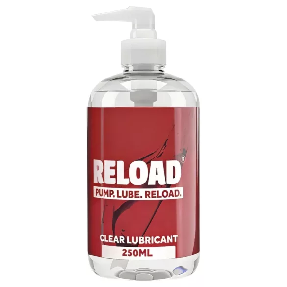Reload - gjennomsiktig, vannbasert glidemiddel i pumpeflaske (250 ml)