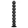 Ouch! Balls of Lust - gigantisk analkjede (svart) - 55 cm