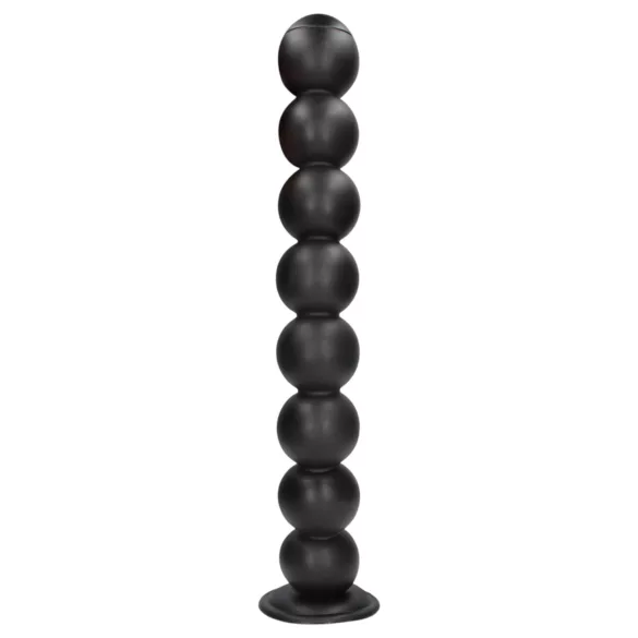 Ouch! Balls of Lust - gigantisk analkjede (svart) - 55 cm
