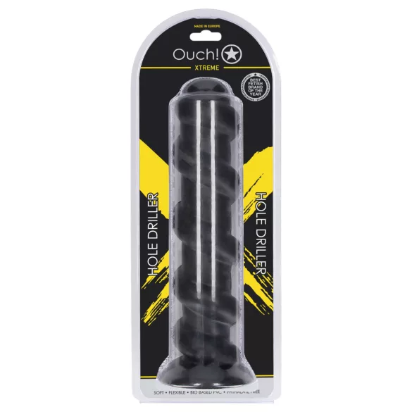 Ouch! Hole Driller - gigantisk analplugg (svart) - 31,5 cm