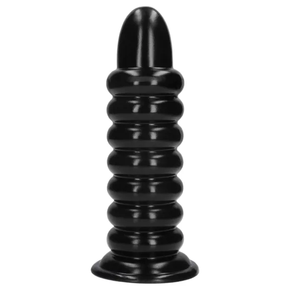 Ouch! Spiral Force - vridd analplugg (svart) - 23,5 cm