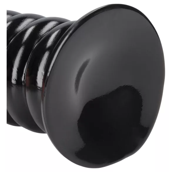 Ouch! Spiral Force - vridd analplugg (svart) - 23,5 cm