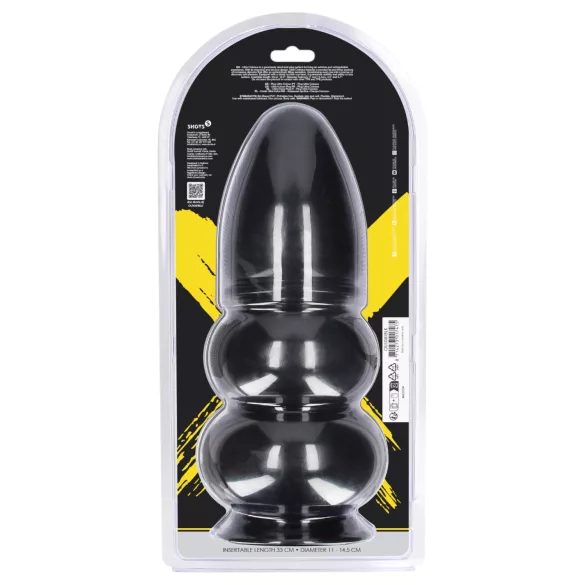 Ouch! Ultra Collosus - ekstra stor analplugg (svart) - 33 cm
