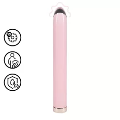 Loveline - rett glassvibrator (rosa)