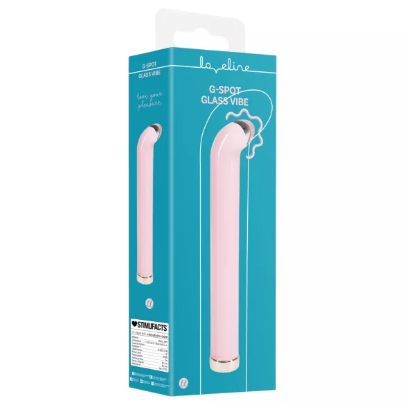 Loveline - G-punkt glassvibrator (rosa)