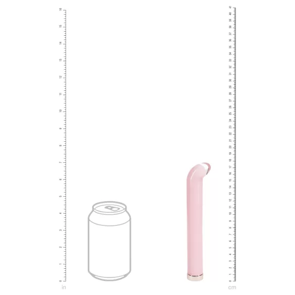 Loveline - G-punkt glassvibrator (rosa)