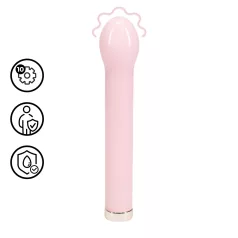 Loveline - glassvibrator med rund topp (rosa)