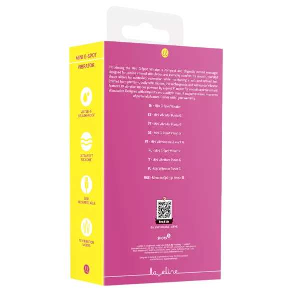 Loveline - mini G-punktvibrator (rosa)