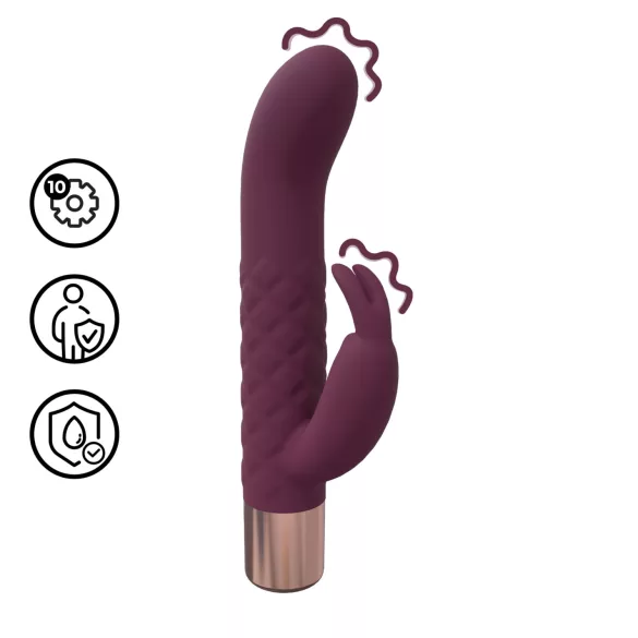Loveline - mini kaninvibrator (rød)