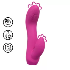 Loveline - buet mini-vibrator med kanin (rosa)