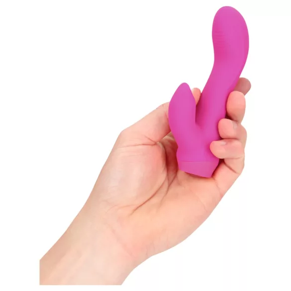 Loveline - buet mini-vibrator med kanin (rosa)