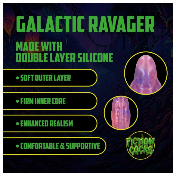 Ouch! Galactic Ravager - silikon fantasidildo (lilla)