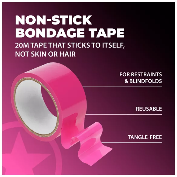 Ouch! - selvklebende bondage-tape (rosa) - 20 m