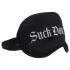 Ouch! - sateng sovemaske med teksten "Suck Don't Bite" (svart)