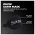 Ouch! - sateng sovemaske med teksten "Suck Don't Bite" (svart)