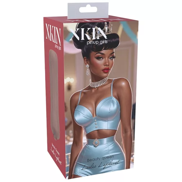 XKIN Beauty Queen Lulu - realistisk onanivagina (mørk naturfarge)