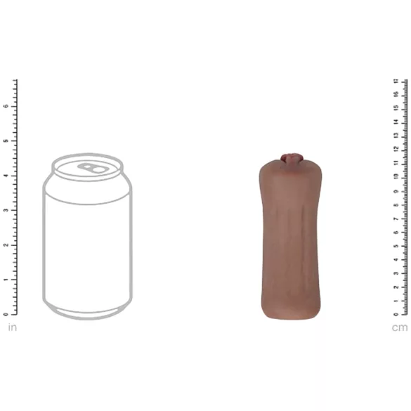 XKIN Beauty Queen Lulu - realistisk onanivagina (mørk naturfarge)