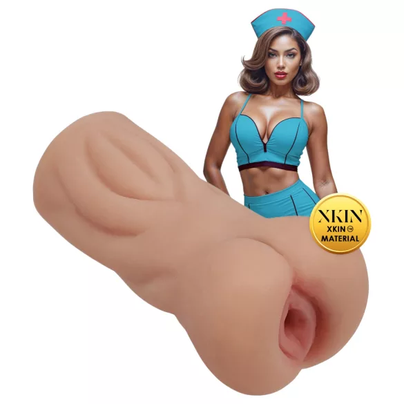 XKIN Naughty Nurse Trixie - realistisk vagina-masturbator (natur)