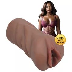   XKIN Next Door Amani - realistisk kunstig vagina-masturbator (mørk naturfarge)