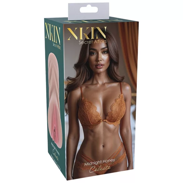 XKIN Honey Celeste - realistisk kunstig vagina-masturbator (naturell)
