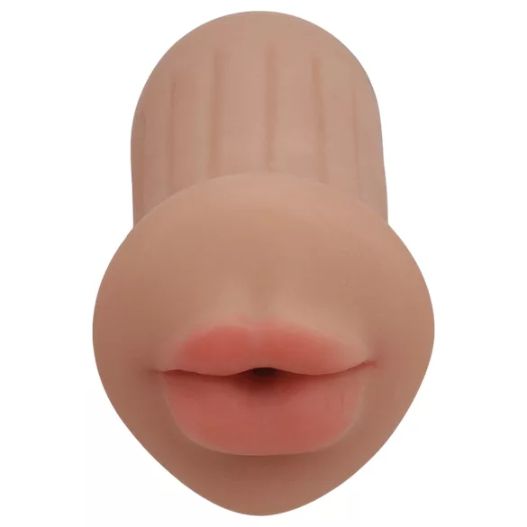 XKIN - kunstig munn-masturbator - S (mørk naturfarge)