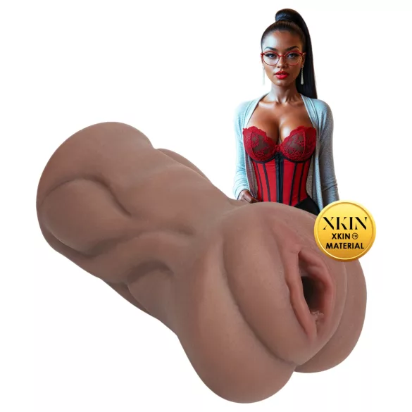 XKIN Librarian Paige - realistisk kunstig vagina-masturbator (naturfarge)